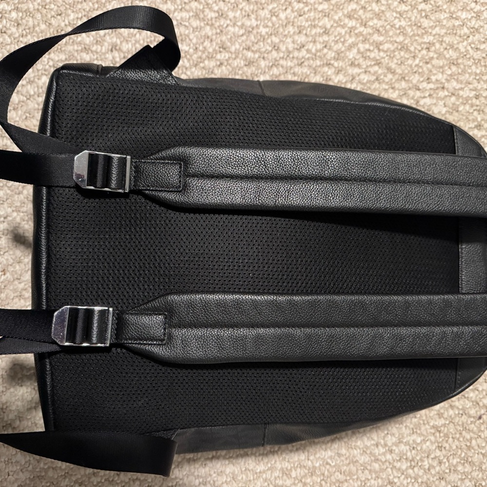 Black MK Canvas/Leather Backback - Picture 3 of 3